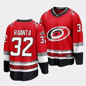 Carolina Hurricanes #32 Antti Raanta 25th Anniversary Red Premier Jersey