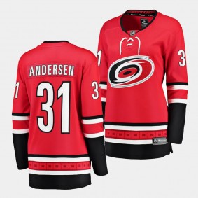 Frederik Andersen Carolina Hurricanes Home Women Breakaway Player 31 Jersey