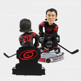 Sebastian Aho Carolina Hurricanes 2023 Stadium Series Bobblehead Black Fan Collectibles