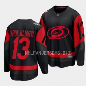 Carolina Hurricanes Jesse Puljujarvi 2023 Stadium Series Black Breakaway Player Jersey Men's