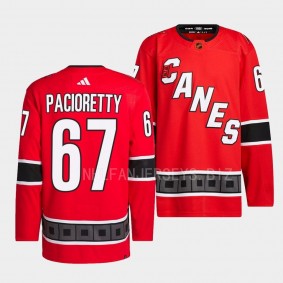 Max Pacioretty Carolina Hurricanes 2022 Reverse Retro 2.0 Red #67 Authentic Primegreen Jersey Men's