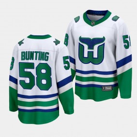 Carolina Hurricanes Michael Bunting Whalers White Premier Breakaway Jersey Men's