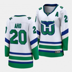 Sebastian Aho Carolina Hurricanes Whalers Women Premier Breakaway 20 Jersey